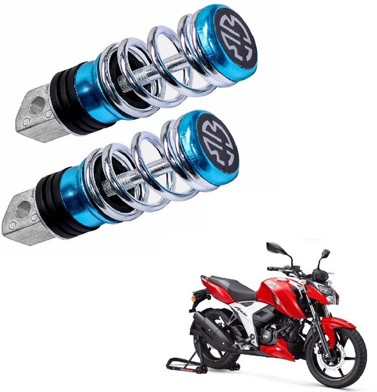 Miwings Blue Foot Rest For TVS Apache RTR 160 4V Foot Rest(Blue, Silver)