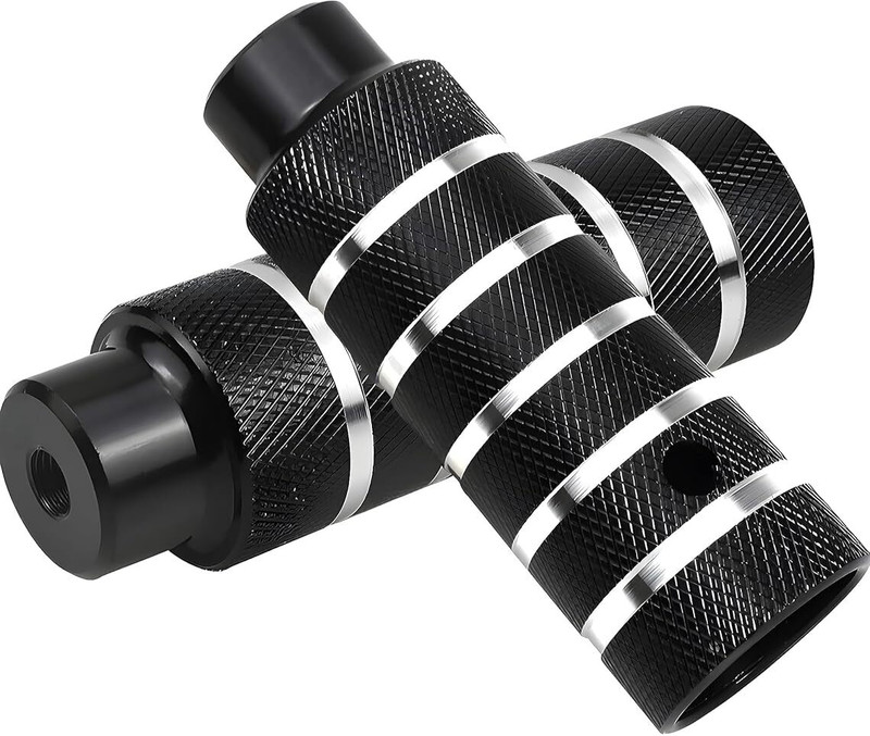 Sikka 2Pcs Non-Slip, Bicycle Footrest Foot Rest(Black)