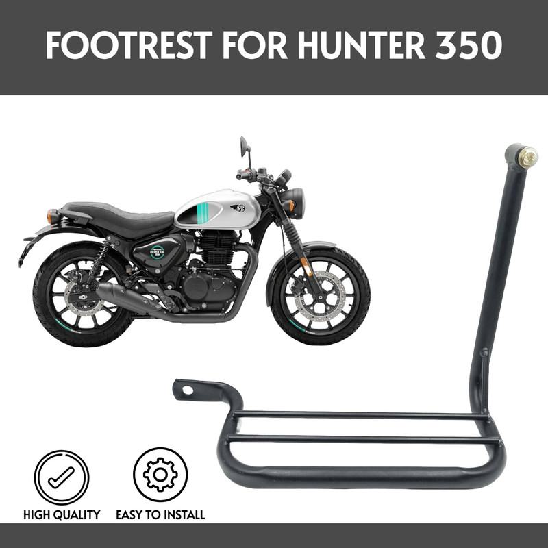 ZRIDE Heavy Metal Quality Ladies Footrest For Hunter 350 Foot Rest(Black)