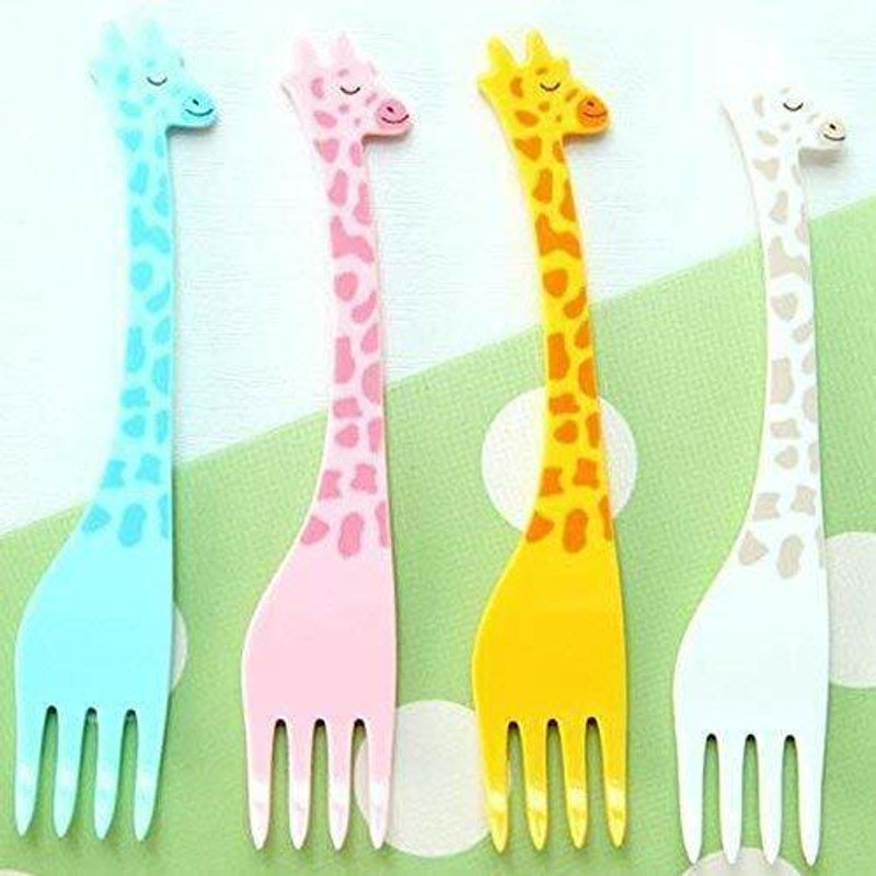 NOVELTY Disposable Plastic Serving Fork Set(Pack of 7)