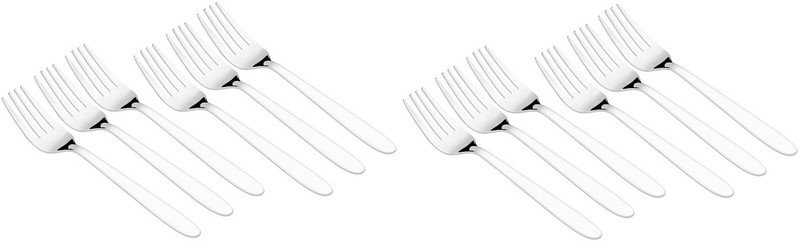 NAOE Stainless Steel Fork for Home and Kitchen use, Cutlery Sets, Fruit Fork Stainless Steel Serving Fork Set(Pack of 18)