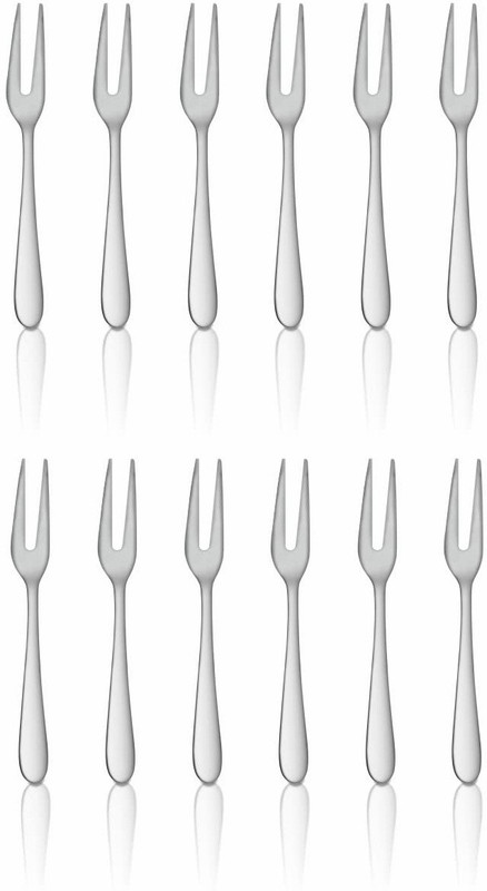 VishList Fork Spoon For Fruits, Desert Fork , Salad Fork ( 6 set ) Stainless Steel Serving Fork Set(Pack of 6)