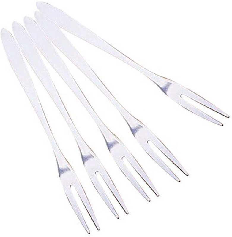 Vaa Dream 5 Pics Fruit Fork Stainless Steel Serving Fork Set(Pack of 5)