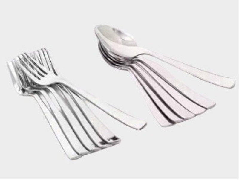 ARSCART Premium Cutlery Set for Dining | Mirror Finish Spoons and Forks Set Stainless Steel Baby Fork Set(Pack of 12)