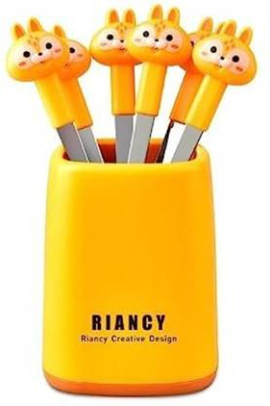 Bekner Riancy Cartoon fruit fork Stainless Steel, Plastic Serving Fork