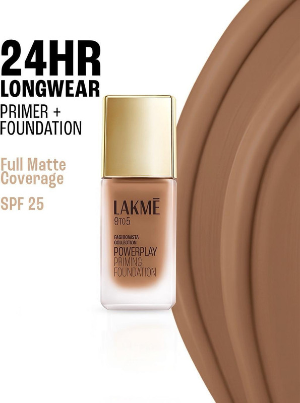 Lakmé 9to5 Powerplay Priming Foundation(Cool Tan, 25 ml)