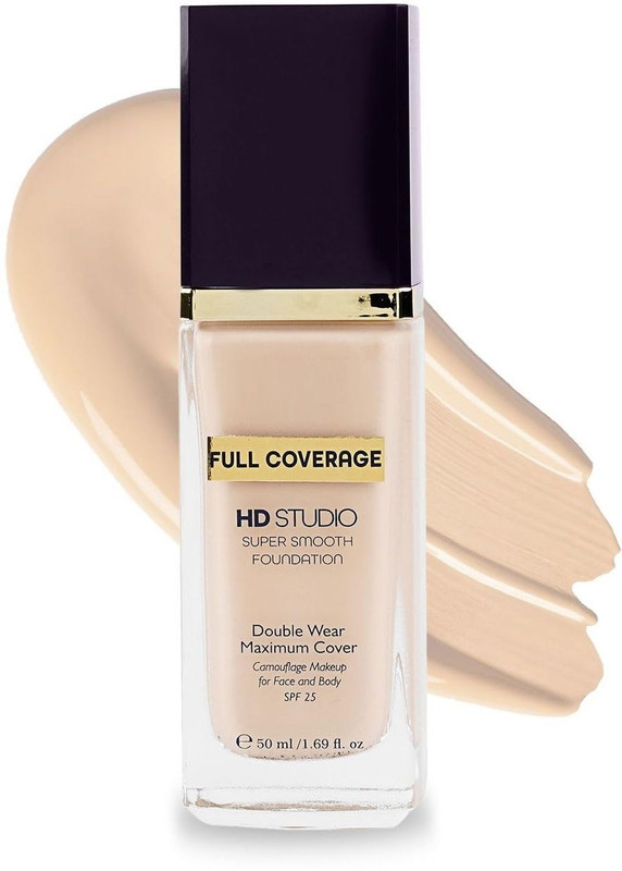 FLORERO Professionals Matte HD Studio Full Coverage Cream Foundation(Ivory, 50 ml)