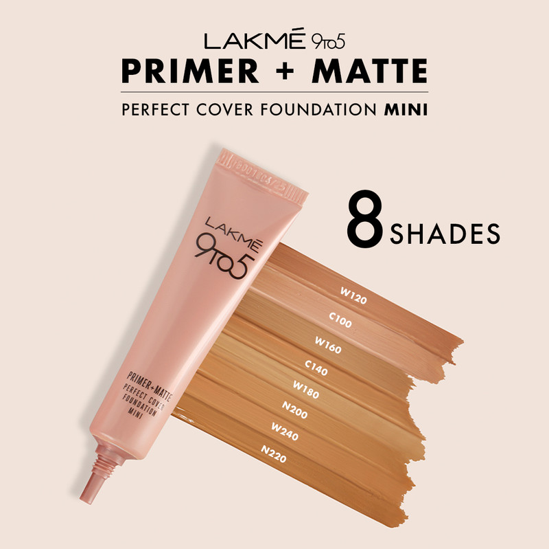 Lakmé 9-5 P+M FDN Foundation(Neutral Nude, 15 ml)