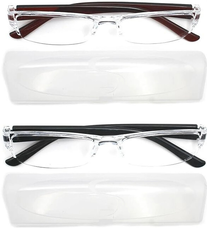 Elyvo Rimless (+1.25) Rectangle Reading Glasses(45 mm)