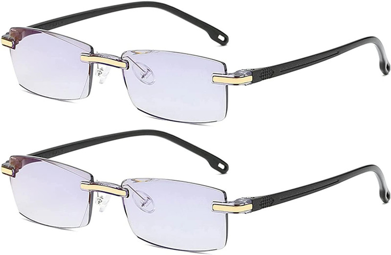 Sunoir Rimless (+3.00) Rectangle Reading Glasses(45 mm)