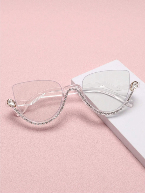 AISLIN Half Rim (+1.00) Cat-eyed Reading Glasses(58 mm)