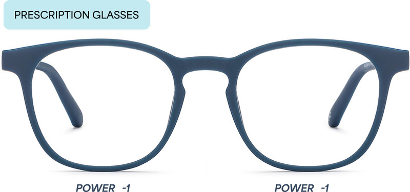 Lenskart Hustlr Full Rim (-1.00) Wayfarer Reading Glasses(50 mm)