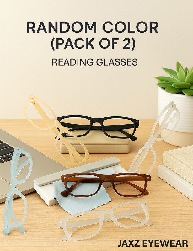 Jaxz Eyewear Full Rim (+1.00) Rectangle Reading Glasses(140 mm)