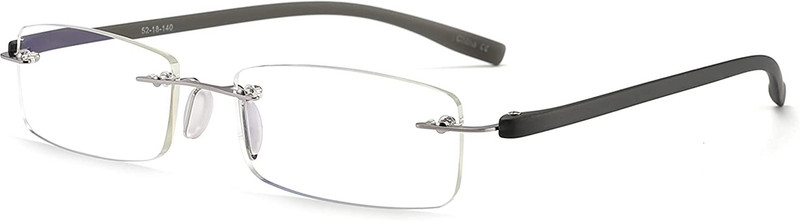 AEC Rimless (+2.00) Rectangle Reading Glasses(135 mm)