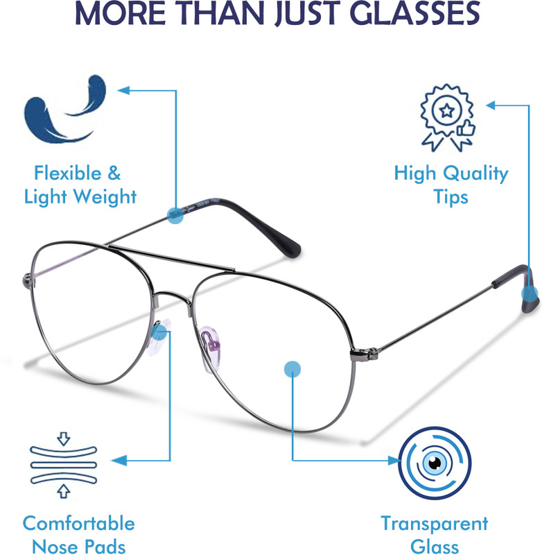 REDHILLS Full Rim Aviator Frame(55 mm)
