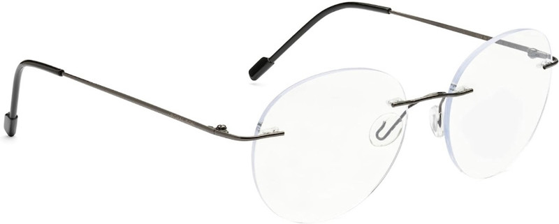 East West Opticals Rimless Round Frame(51 mm)