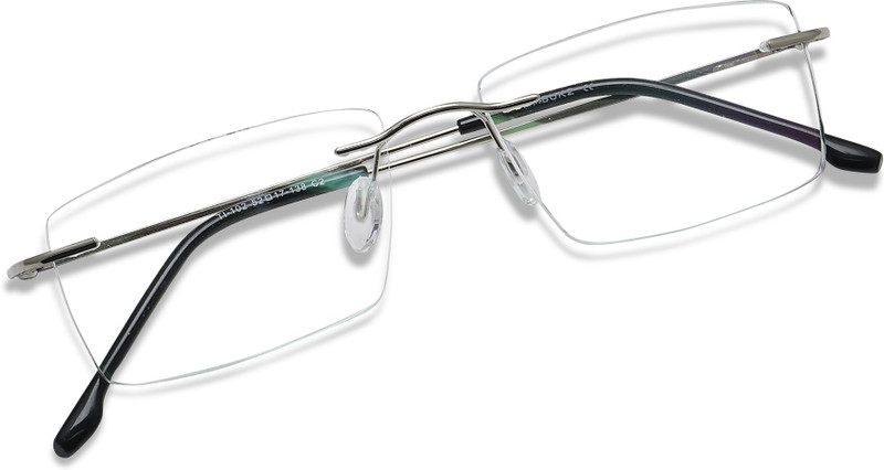 Joy eyewear Rimless Rectangle Frame(138 mm)