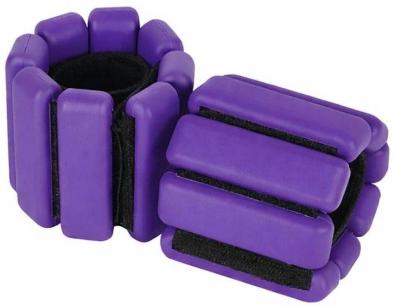 Gjshop Adjustable Wrist and Ankle Weight Set 1KG Pair with Velcro Strap for Exercise Purple Ankle & Wrist Weight(1 kg)