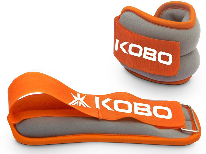 KOBO 1 Kg x 2 = 2 Kg Ankle / Wrist Weight Multicolor Ankle & Wrist Weight(1 kg)