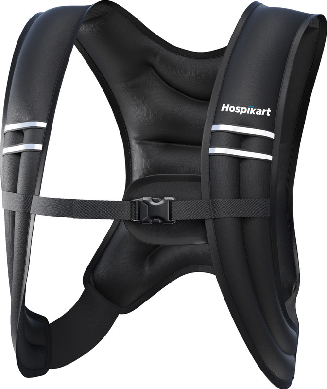HOSPIKART HS34_10KG Black Weight Vest(10 kg)