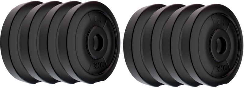 Adrenex by Flipkart 24 kg 24kg Combo PVC (3 Kg X 8 ) Home Gym Combo