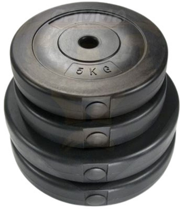 BELLATRIX X 10x2+5x2-30kgPVC Weight Plate (Best Quality for Home Usage) Black Weight Black Weight Plate(30 kg)