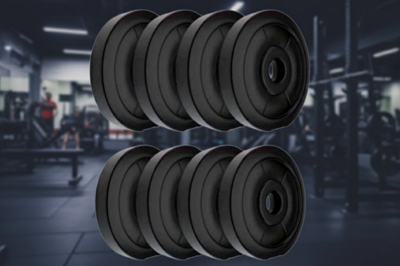 WILORA 20 Kg (4*5)PVC Weight Plate (Best Quality for Home Usage) Black Weight Plate(20 kg)