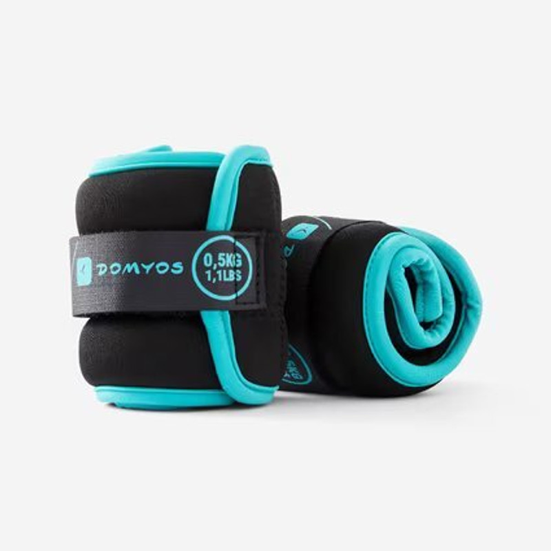 NeelSun 0.5Kg Ankle and Wrist Weight for Running, Jogging, Cycling, Iron Filled-Set of 2 Blue Ankle & Wrist Weight, Ankle Weight(0.5 kg)