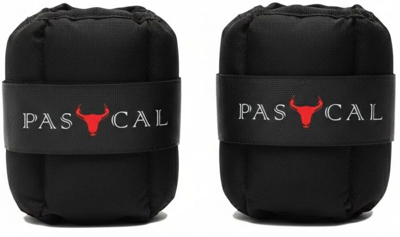 Pascal (0.5 KG x 2) Wrist/Ankle Weights for Leg Running ,Walking, Jogging, Aerobic Black Ankle Weight, Wrist Weight(1 kg)