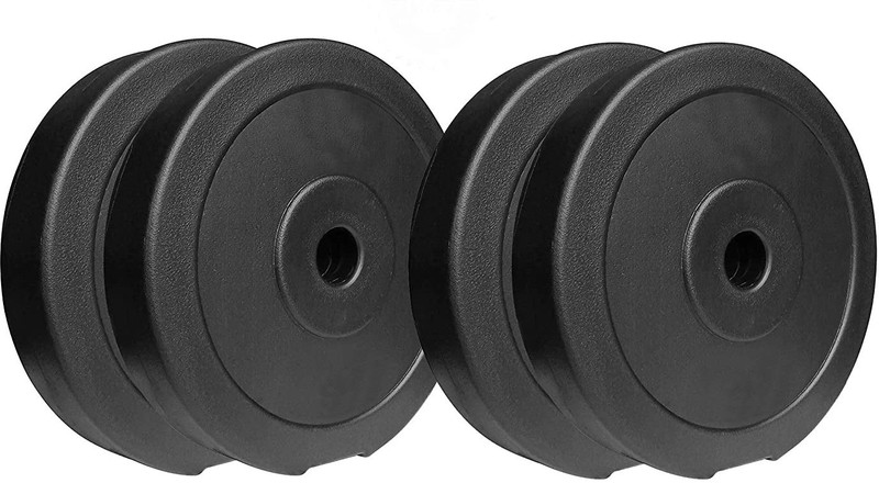 SBR Sports 5 kg ''2.5KG* 2PIECE PVC WEIGHT PLATES FOR HOME GYM EXERCISE DUMBBELLS Home Gym Combo