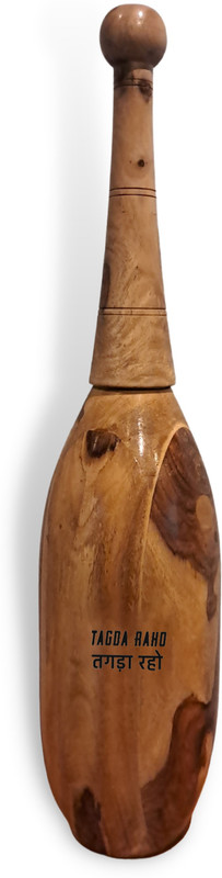 TAGDA RAHO Warrior Club Pure Sheesham Wood Mudgar/Meel/Clubbell/Karla Kattai/Mugdal/Weight Brown Indian Clubs(10 kg)
