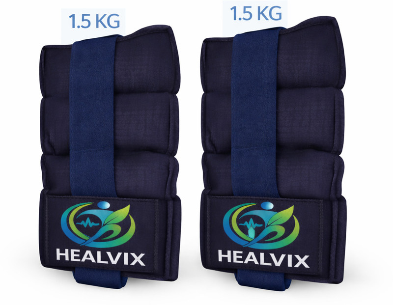 MANIKANT Fitness Ankle Weight/Wrist Weight 2KG Pair (1 X 2PCS =2KG weight cuff Black Ankle & Wrist Weight(2 kg)