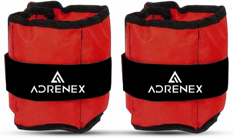 Adrenex (500 gm X 2) Wrist & Ankle Weight Pair | Exercise| Fitness Band| Finest-Quality Black Ankle & Wrist Weight(1 kg)