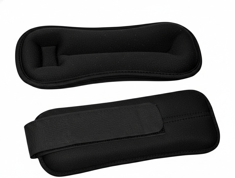 VELLFIRE Professional Neoprene Ankle Weights 1.5 KG Pair for Running Jogging Black Ankle & Wrist Weight(1.5 kg)