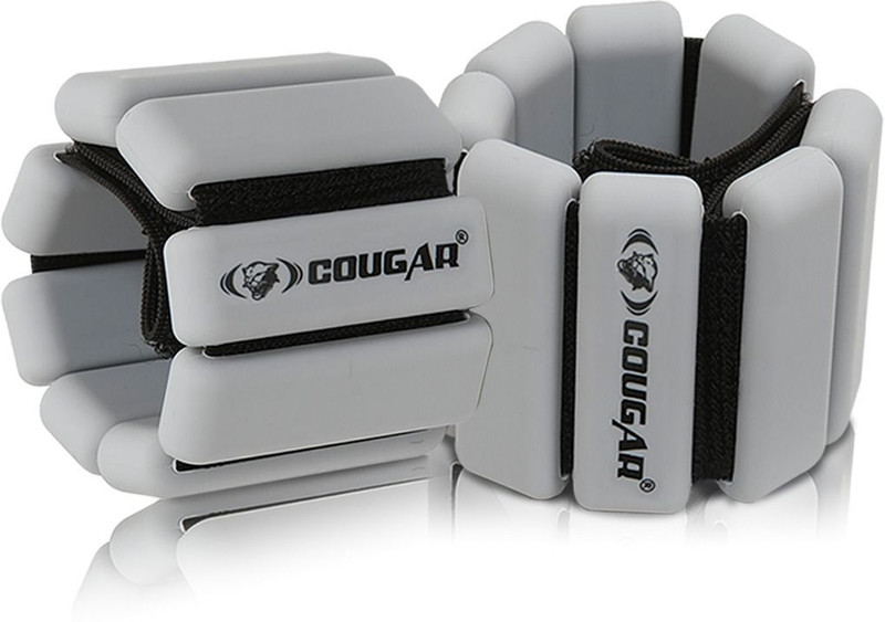 COUGAR Ankle Wrist Weights Pair Velcro Felt Straps, Adjustable & Sweat Resistant Grey Ankle & Wrist Weight(0.95 kg)