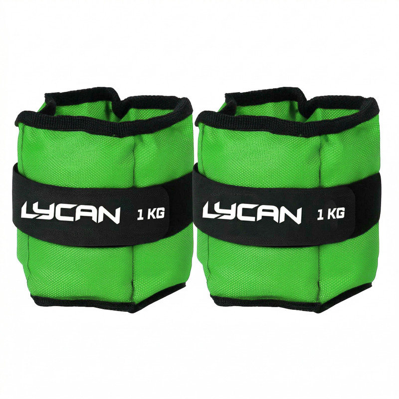 LYCAN wrist & ankle weight 1kg pair Red Ankle & Wrist Weight(1 kg)