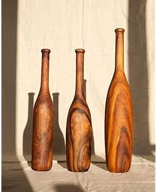 ISWings Kai Karlai Sheesham Wooden Mugar, Karla Katai, Club, Clubell Beige Indian Clubs(3 kg)