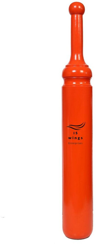 ISWings IS WINGS Sheesham Wooden Mugdar/Clubbell/Karla Kattai Orange Indian Clubs(2 kg)