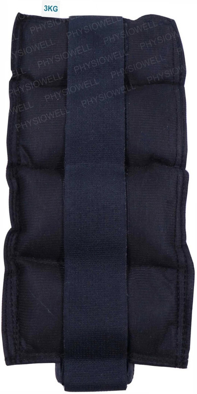 Physiowell Weight Cuff 3 kg Free Size Black Ankle & Wrist Weight Black Ankle & Wrist Weight(3 kg)