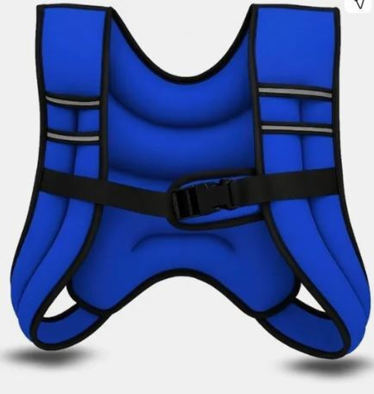 VELLFIRE 5kg weighted vest (Blue) Blue Weight Vest(5 kg)