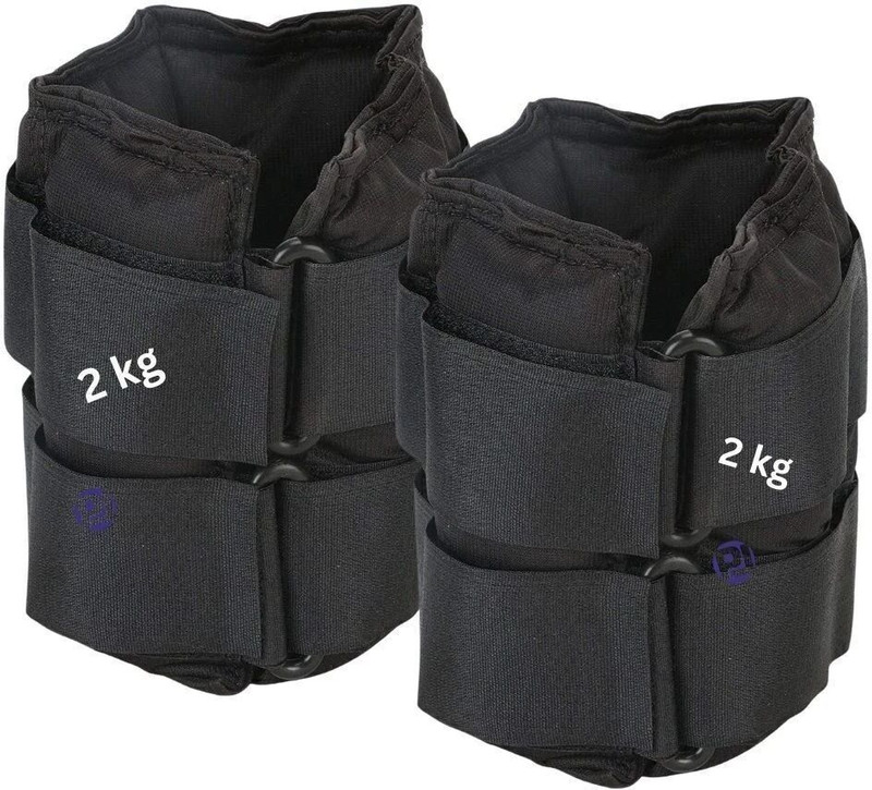 PIYUSH LIFESCIENCE Weight Cuffs Packs | Ankle Weight Cuff |Adjustable Ankle Weight 1Kg - Pack Of 1 Black Ankle Weight, Ankle & Wrist Weight, Wrist Weight(1 kg)