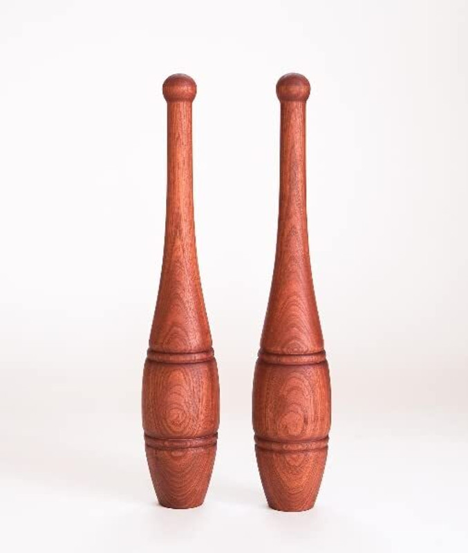 HIHENTEPRISES HIH Collection Small Size Mugdar For Exercise Sheesham Wood (1 Kg Pair) Beige Indian Clubs(2 kg)