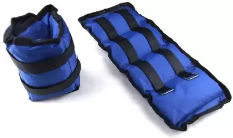 Laddi Sports BEST QUALITY ANKLE WEIGHT FOR WRIST & LEGS PAIR OF 2KG Black, Blue Ankle & Wrist Weight(4 kg)
