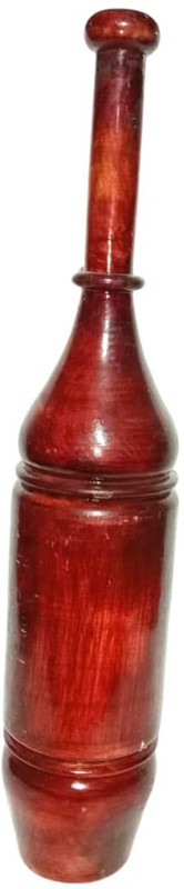 AZ ENTERPRISES A2Z Enterprises Cherry Design Wooden Mugdar – Handcrafted Traditional Red Indian Clubs(2 kg)