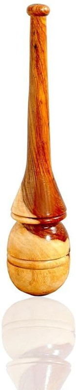 TKSPORTS Wooden Dual Tone Teardrop Shape Mugdar Brown Indian Clubs(16 kg)