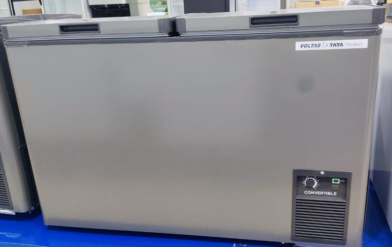 Voltas 320 L Double Door Standard Deep Freezer(Grey, CF HT 320 DD P)