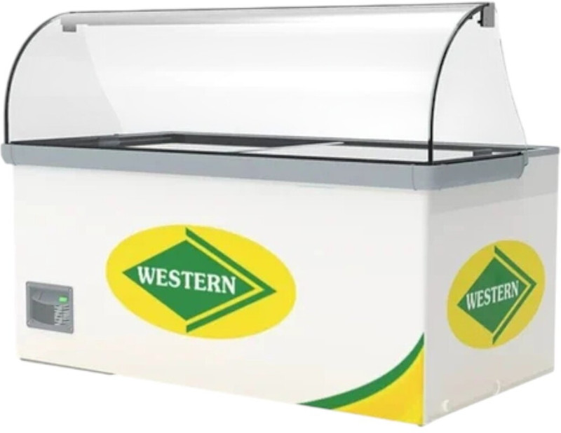 LALITH ENTERPRISES 536 L Single Door Standard Deep Freezer(White, Western - F550G Glass Top)
