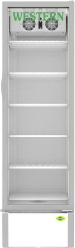 western refrigeration 340 L Single Door Glass Top Deep Freezer(White, SRC380HCF-GL Visi Cooler, 5 Star)
