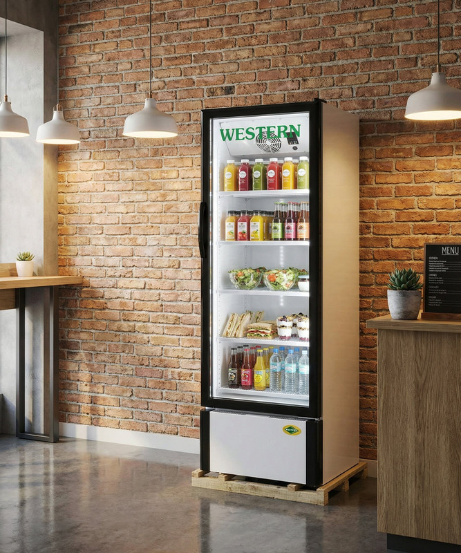 WESTERN 216 L Single Door Upright Freezer(White, SRC280-GL)