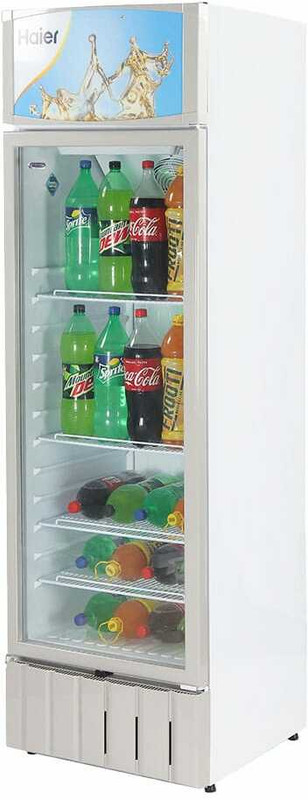 Haier 350 L Single Door Upright Freezer(White, HVC 375 GHC Visi Cooler HVC 250)